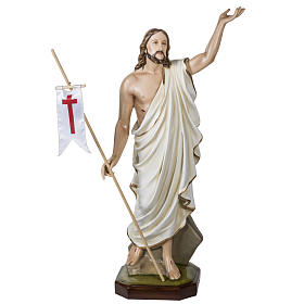 Cristo Ressuscitado 100 cm fibra de vidro