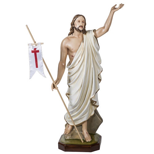 Cristo Ressuscitado 100 cm fibra de vidro 1