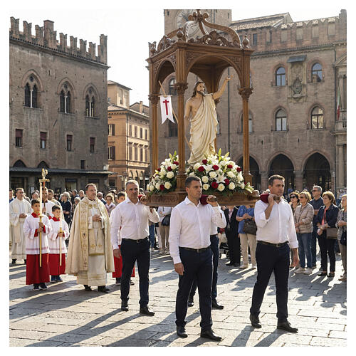 Risen Jesus statue in fiberglass, 100 cm 2