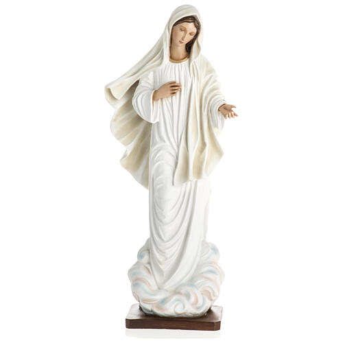 Our Lady of Medjugorje statue in fiberglass 60 cm, special finish 1