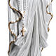 Nuestra Señora de Lourdes nacarada fibra de vidrio dorada s4