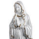 Nuestra Señora de Lourdes nacarada fibra de vidrio dorada s5