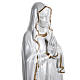 Nuestra Señora de Lourdes nacarada fibra de vidrio dorada s7