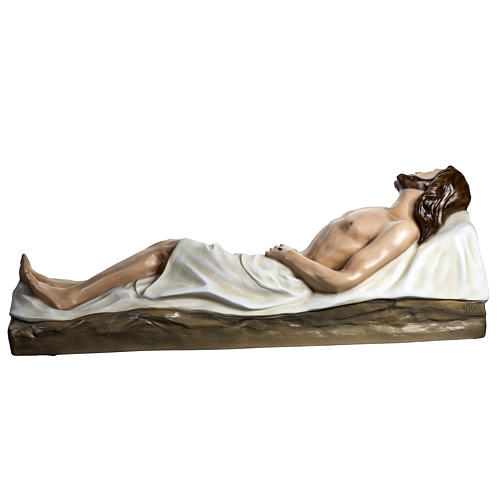 Deceased Jesus in painted fiberglass, 140 cm 11