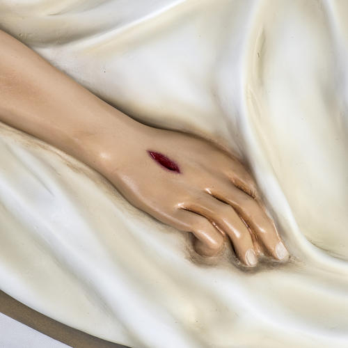 Gesù Morto 140 cm fibra di vetro colorata 4