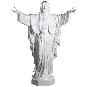 Statue, Christus, der Erlöser, 200 cm, Fiberglas, weiß