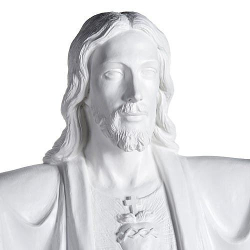 Statue, Christus, der Erlöser, 200 cm, Fiberglas, weiß 2