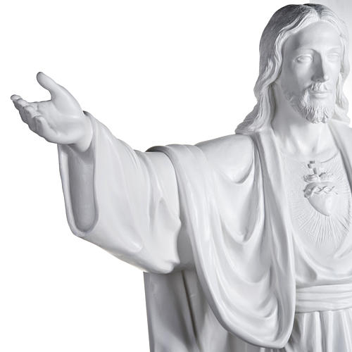 Statue, Christus, der Erlöser, 200 cm, Fiberglas, weiß 4