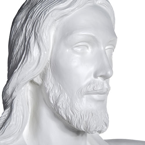Statue, Christus, der Erlöser, 200 cm, Fiberglas, weiß 9