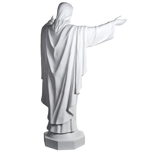 Cristo Redentor 200 cm fibra de vidro branca 11
