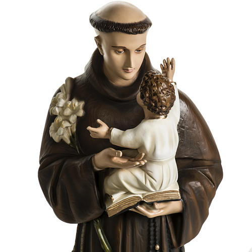 Saint Anthony of Padua, 100 cm painted fiberglass statue 11
