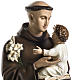 Figura Święty Antoni z Padwy 100 cm kolorowy fiberglass s2