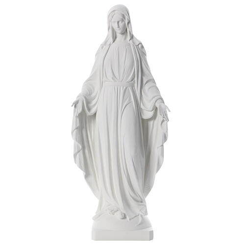 Statue, Wundertätige Madonna, 100 cm, Fiberglas, weiß 1