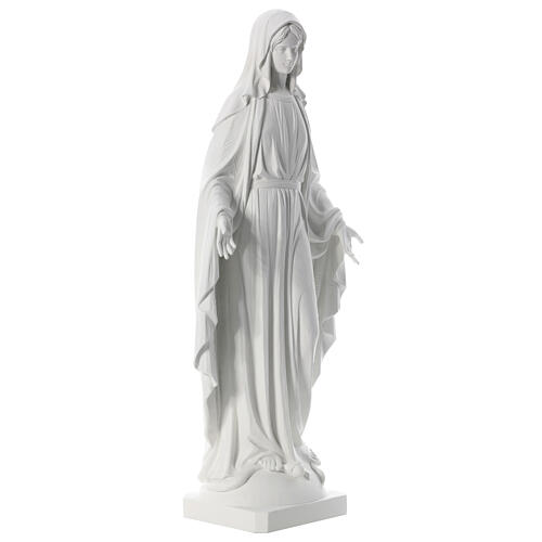 Statue, Wundertätige Madonna, 100 cm, Fiberglas, weiß 5
