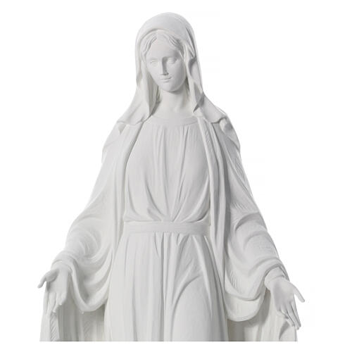 Statue, Wundertätige Madonna, 100 cm, Fiberglas, weiß 6