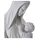 Virgen con niño 170 cm. fibra de vidrio blanca s4