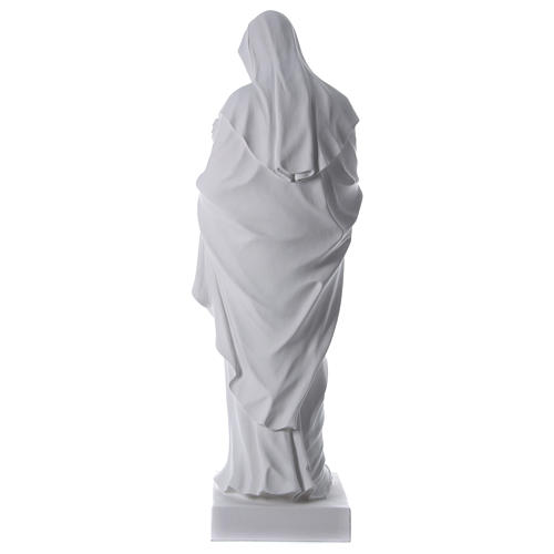 Vierge à l'enfant 170 cm fibre de verre blanche 6