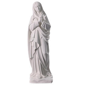 Virgen de los Dolores cm. 80 fibra de vidrio blanca