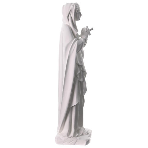 Virgen de los Dolores cm. 80 fibra de vidrio blanca 7