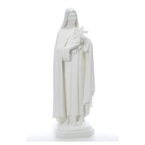 Sainte Thérèse 150 cm fibre de verre blanche 1