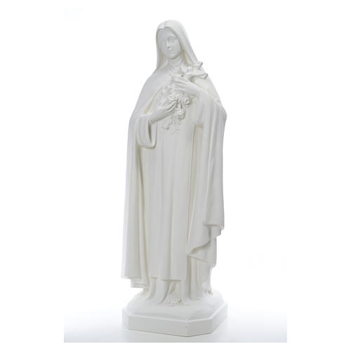 Sainte Thérèse 150 cm fibre de verre blanche 2