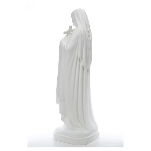 Sainte Thérèse 150 cm fibre de verre blanche 3