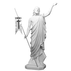 Cristo Risorto 130 cm vetroresina bianca