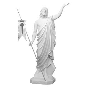 Cristo Risorto 130 cm vetroresina bianca