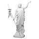 Cristo Ressuscitado 130 cm fibra vidro branca s1