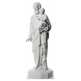 Saint Joseph statue in white fibreglass, 160 cm