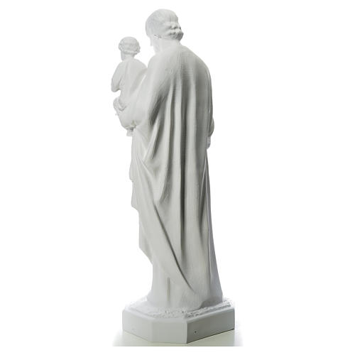 Saint Joseph statue in white fibreglass, 160 cm 3