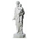 Statua San Giuseppe 160 cm vetroresina bianca s2