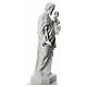 Statua San Giuseppe 160 cm vetroresina bianca s4