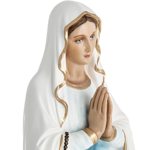 Our Lady of Lourdes statue in fiberglass, 60 cm 2