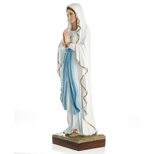 Notre-Dame de Lourdes 60 cm fibre de verre colorée 5