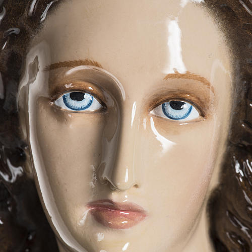 Statue Vierge de l'assomption 100 cm fibre de verre lucide 11