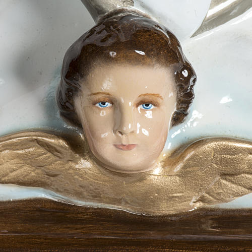 Statue Vierge de l'assomption 100 cm fibre de verre lucide 12