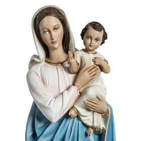 Virgen con el niño para bajorrelieve 60 cm. fibra de vidrio