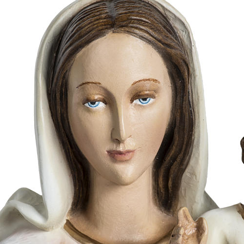 Virgen con el niño para bajorrelieve 60 cm. fibra de vidrio 4