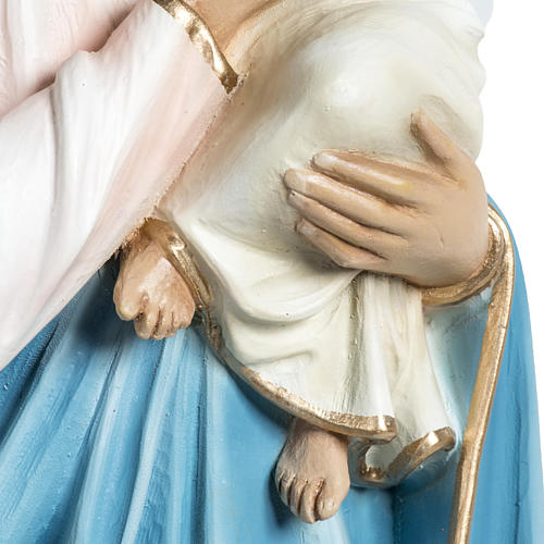 Virgen con el niño para bajorrelieve 60 cm. fibra de vidrio 6