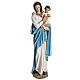 Virgen con el niño para bajorrelieve 60 cm. fibra de vidrio s1
