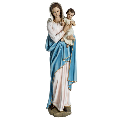 Statue Vierge à l'enfant en fibre de verre à suspendre 60 cm 1