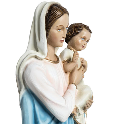 Statue Vierge à l'enfant en fibre de verre à suspendre 60 cm 7