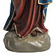 Virgin Mary and baby Jesus, red blue dress statue in fiberglass s3