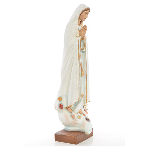 Notre Dame de Fatima 60 cm fibre de verre colorée 4