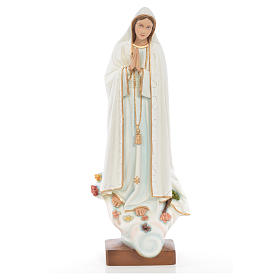 Our Lady of Fatima statue in painted fiberglass 60cm