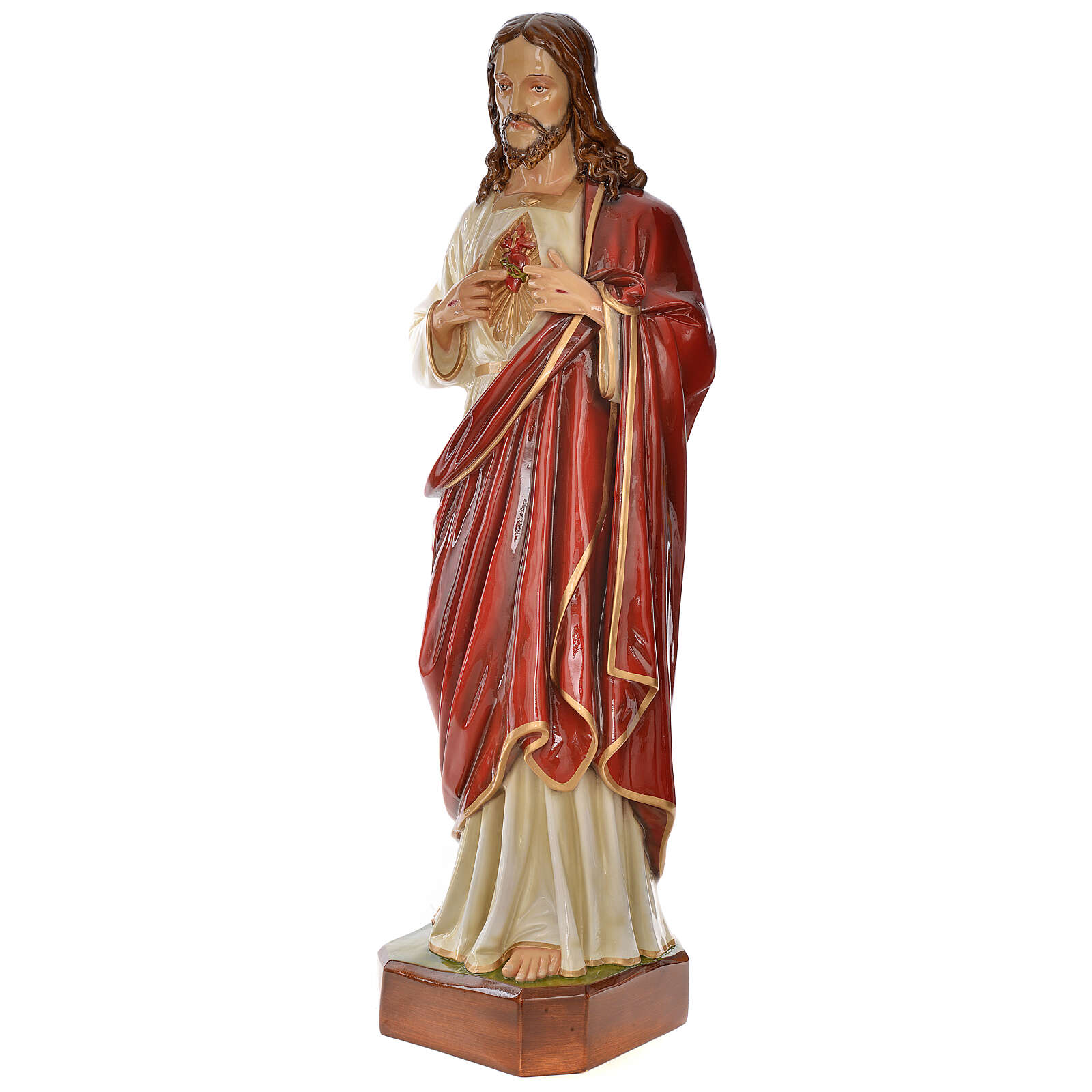 Sacred Heart of Jesus statue in fiberglass for outdoors use 130cm