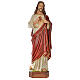 Sacred Heart of Jesus statue in fiberglass for outdoors use 130c s1