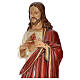 Sacro Cuore Gesù 130 cm vetroresina colorata per esterno s4