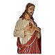 Sacro Cuore Gesù 130 cm vetroresina colorata per esterno s6